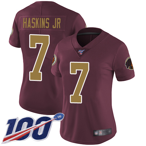 Washington Redskins Limited Burgundy Red Women Dwayne Haskins Alternate Jersey NFL Football 7->women nfl jersey->Women Jersey